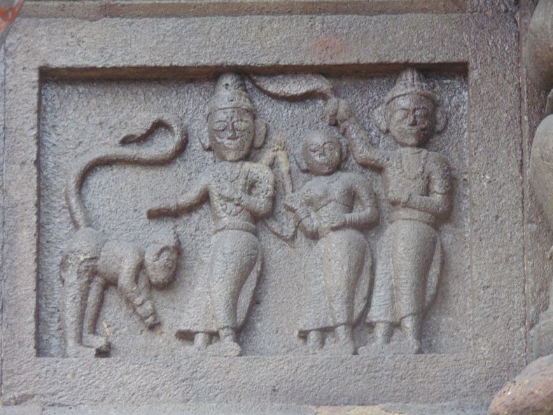 Rāma, Sītā, Lakṣmaṇa and Hanumāna