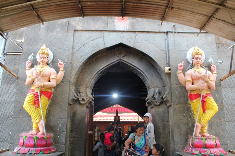 The main temple entrance.