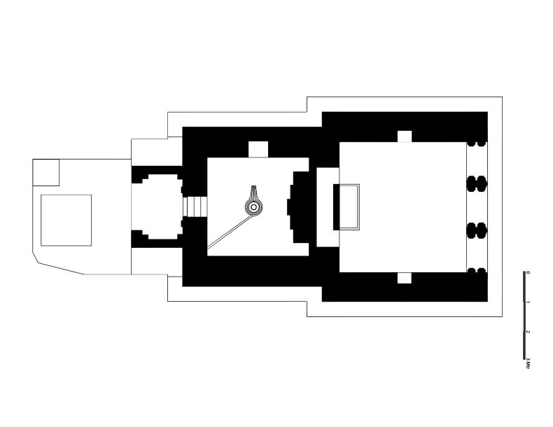 The ground plan of Śiva and Hanumāna temple.