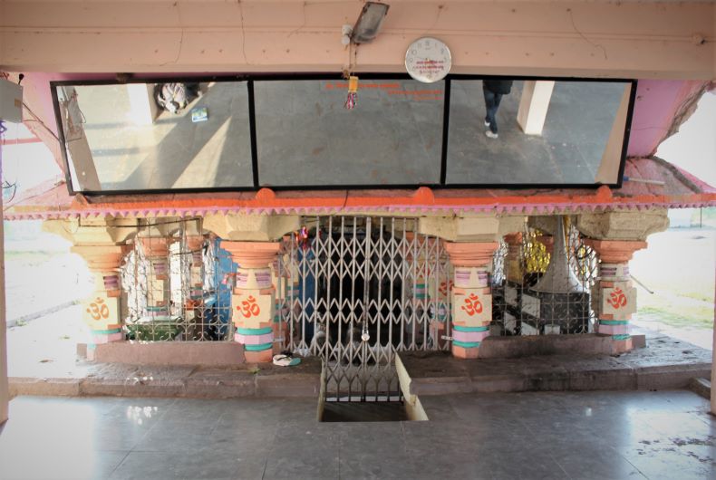 Buried portion of the temple.