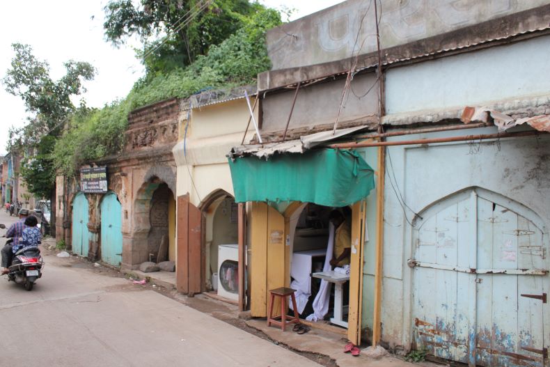 A dilapidated entrance of the temple.