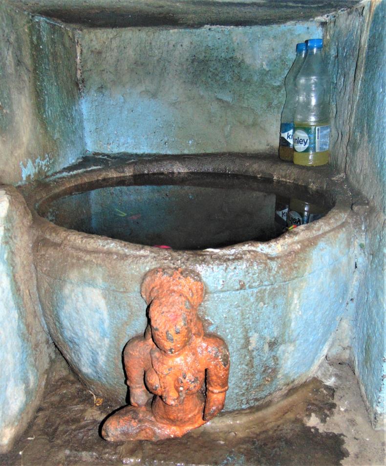 A large stone vessel