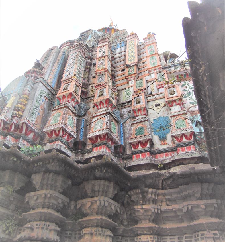 A śikhara of the temple.