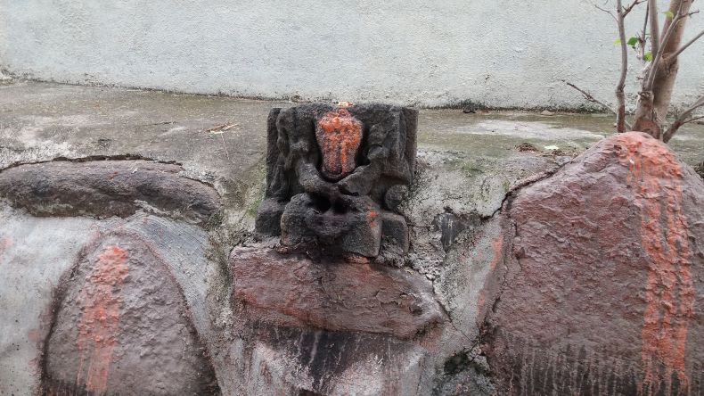A sculpture of Yoga Narasiṃha