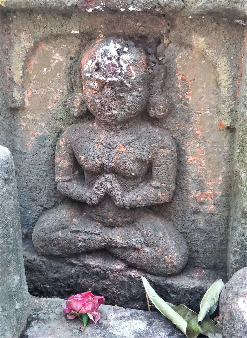 A yogi in samādhī seated in padmāsana