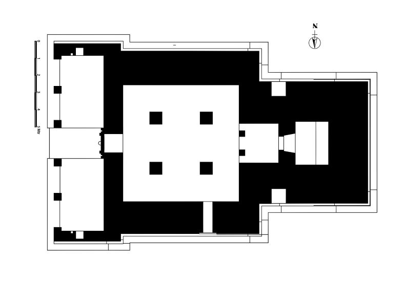 The ground plan of the temple