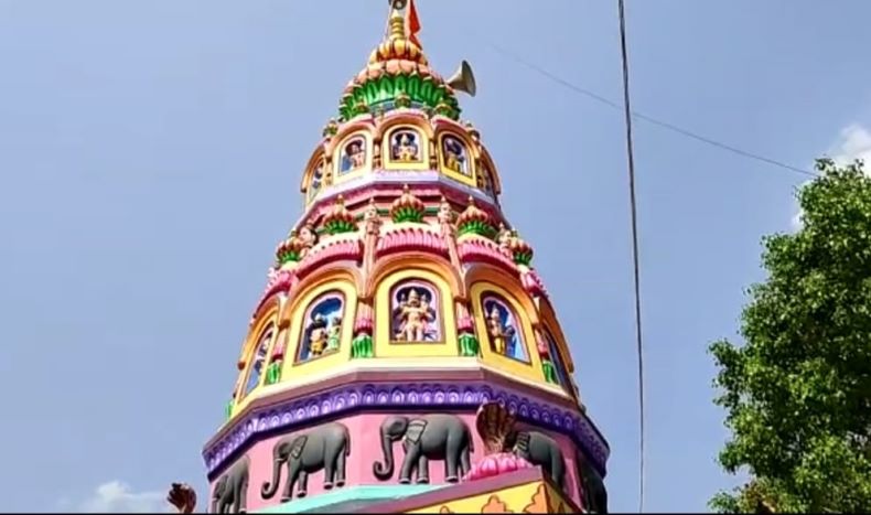 The superstructure of the temple.
