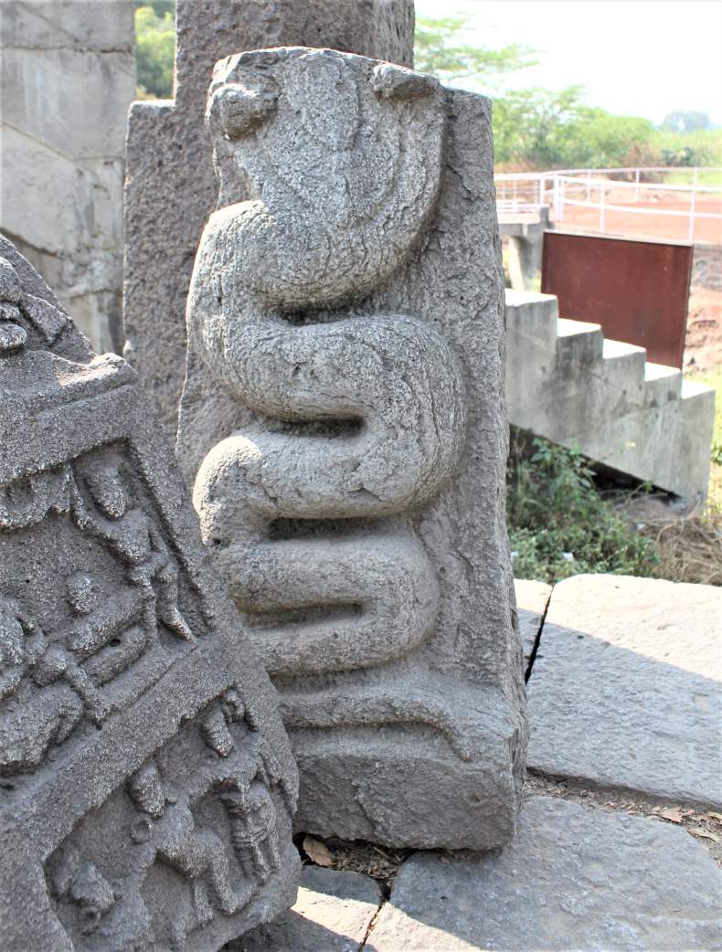 Nāga and hero stone no. 3.