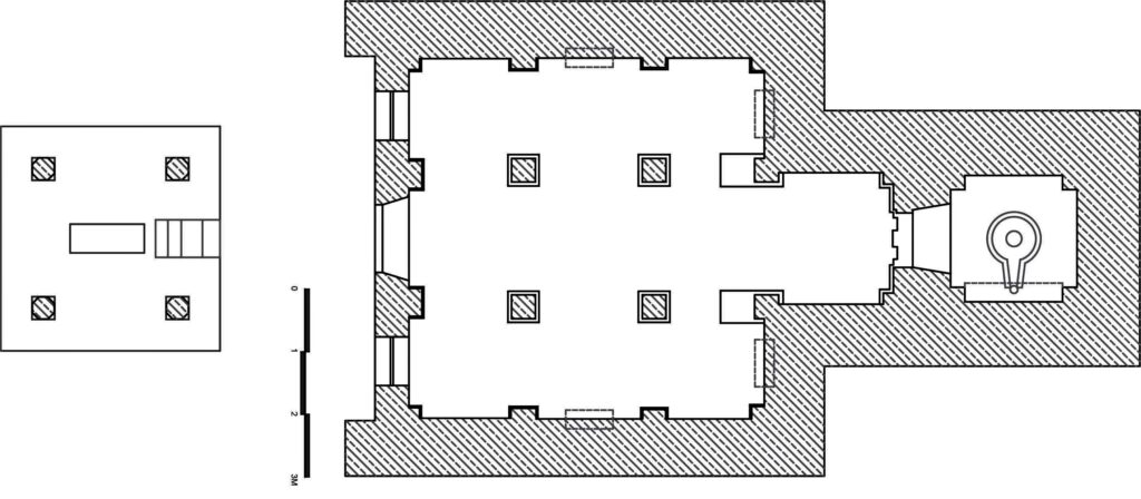 A ground plan of the Ādaleśvara temple.