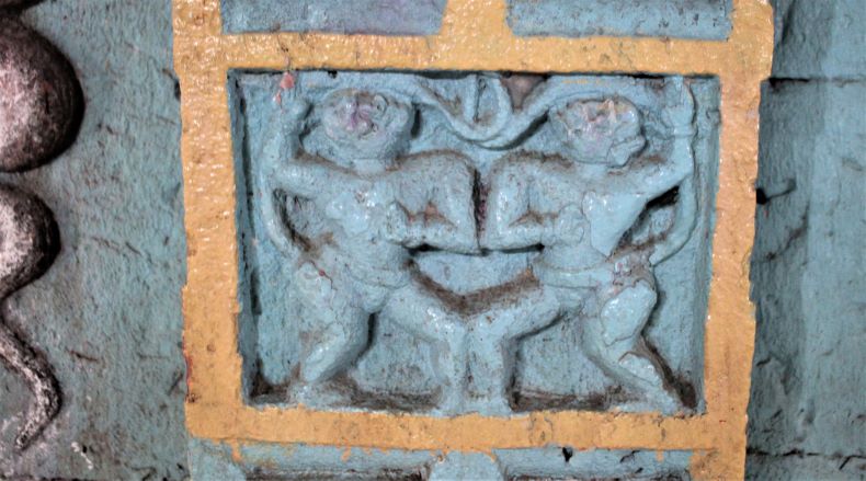 Sugrīva-Vālī combat.